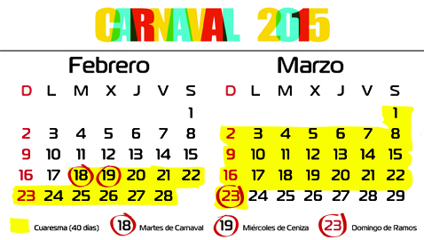 ¿Cómo se calcula la fecha del Carnaval de Cádiz?