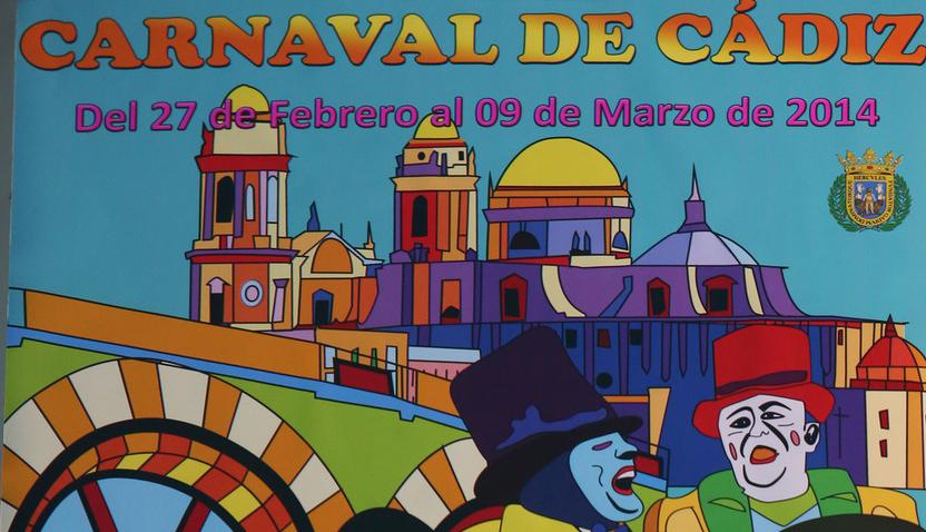 Un cartel de Remedios Salas anuncia ya el Carnaval de Cádiz del año que viene