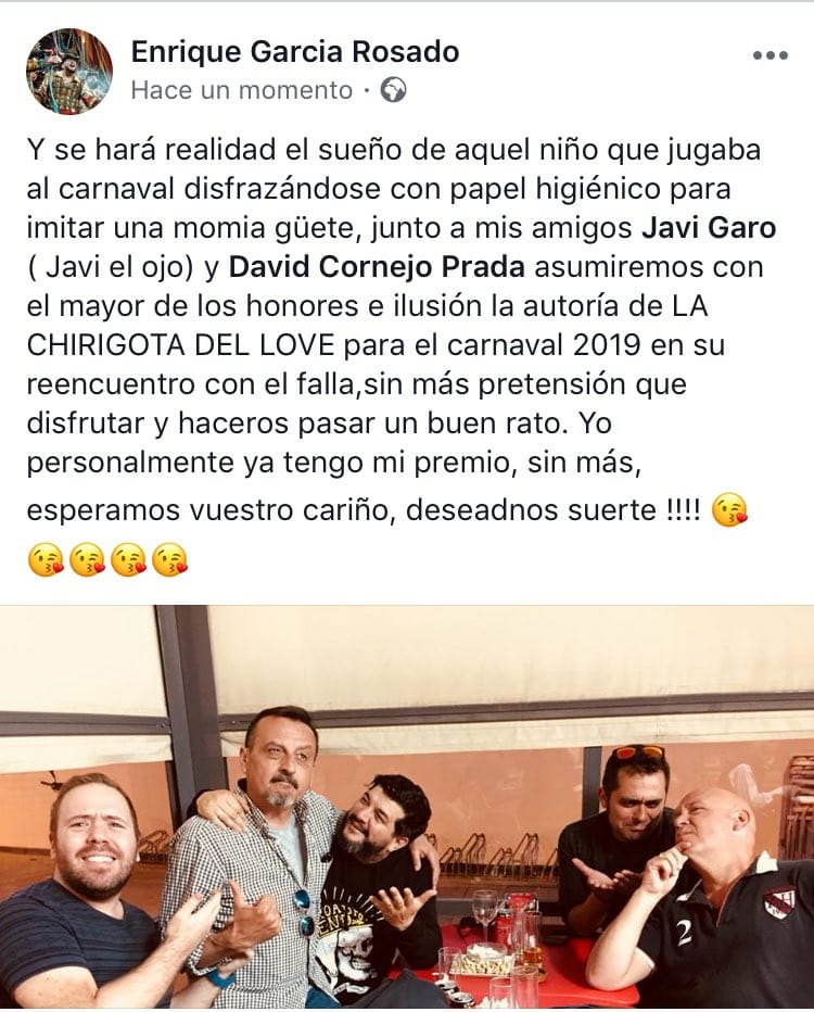 Anuncio de Kike Remolino sobre el Carnaval de Cádiz 2019 Anuncio de Kike Remolino sobre el Carnaval de Cádiz 2019