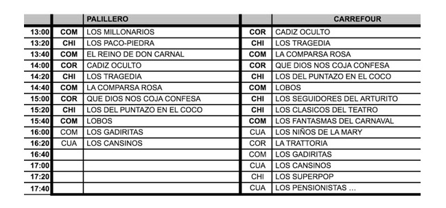 Batalla de coplas en el entorno del Mercado y el Palillero