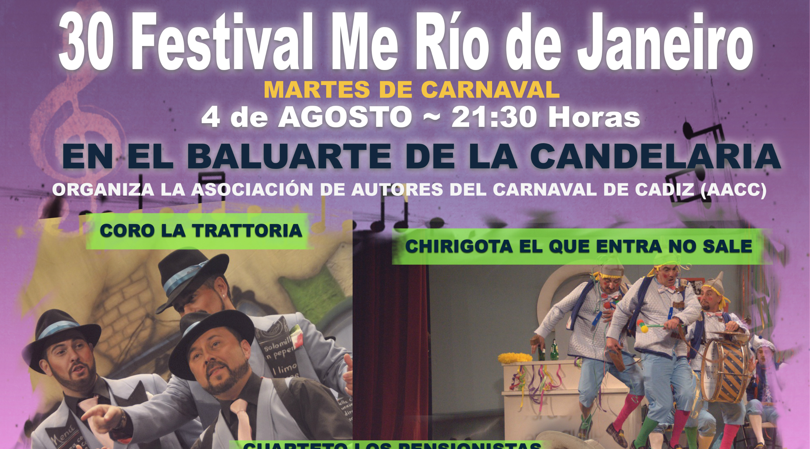 Un cartel del lujo para celebrar los treinta años del Festival Me Río de Janeiro