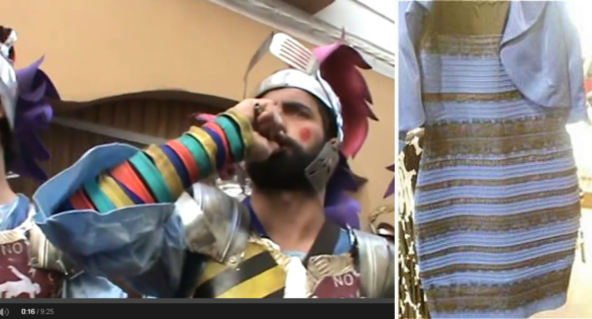 La comparsa 'Los imprescindibles' saca un cuplé al misterio del vestido azul
