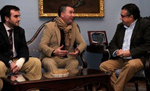 El alcalde del Puerto recibe a Ángel Subiela