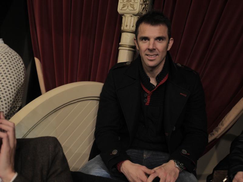 El exfutbolista Carlos Marchena, en el palco del pregonero