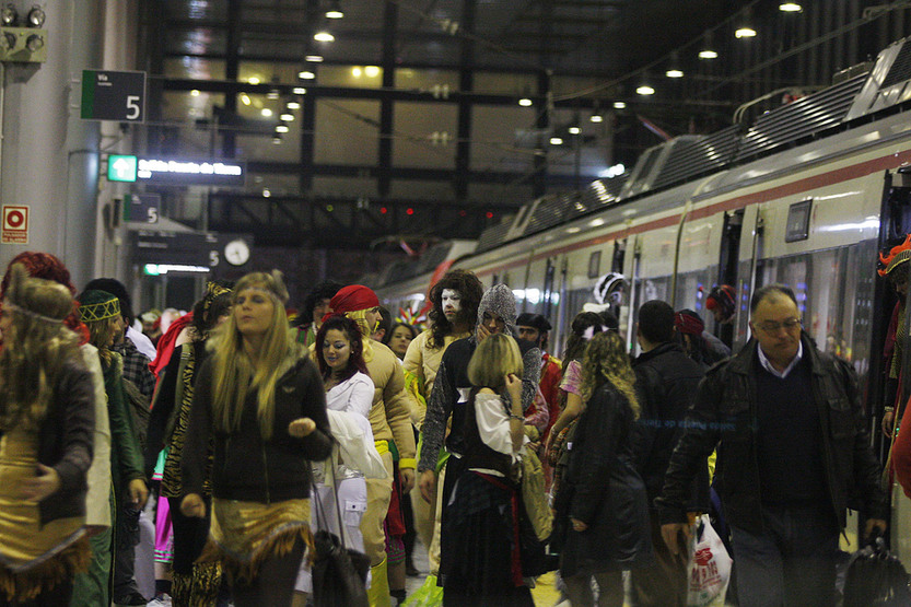 Renfe ofrece más de 200.000 plazas para llegar al Carnaval