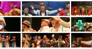 Agrupaciones de la primera sesión de cuartos del Carnaval de Cádiz 2018