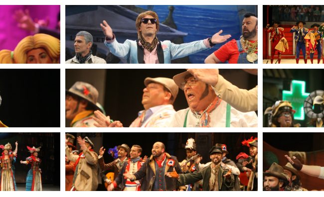 Agrupaciones de la primera sesión de cuartos del Carnaval de Cádiz 2018