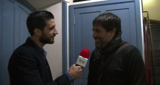Entrevista con Tino Tovar tras la actuación de la comparsa Tic-tac, tic-tac. Carnaval de Cádiz 2018