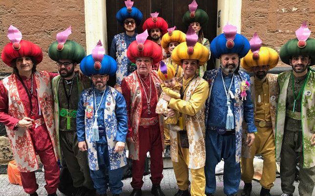 Actuación de Los Sultanes Resultones, este año Méjico Lindo. Carnaval de Cádiz