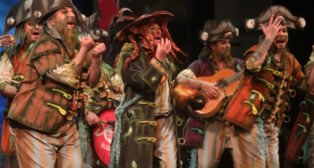 Chirigota La maldición de la lapa negra en el COAC 2019