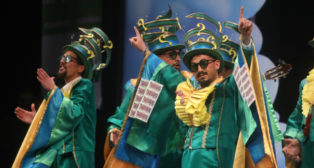 Chirigota Las cosas del destino en la Final del COAC 2019.